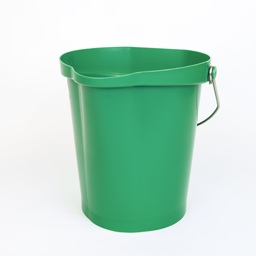 Ведро пищевое HACCPER с носиком и мерной шкалой, зеленый, 12л