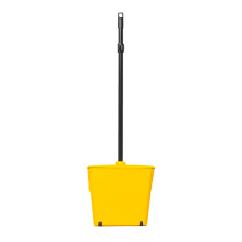 Совок-ловушка с фиксатором щетки полипропилен 1165x335мм, желтый