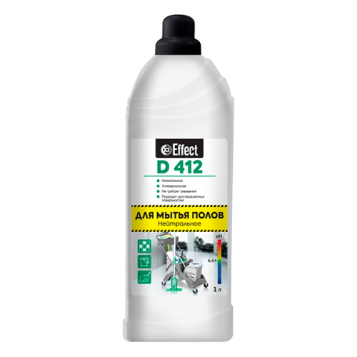 EFFECT ДЕЛЬТА 412 средство нейтральное для мытья полов, 1 л
