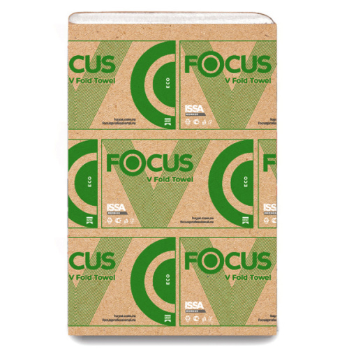 FOCUS Eco Однослойные бумажные полотенца V-сложения 250 листов