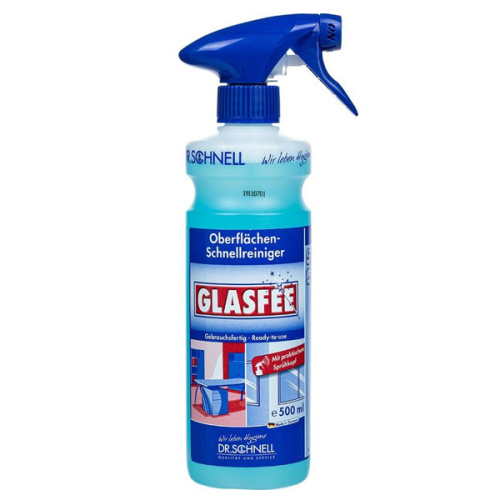 DR.SCHNELL GLASFEE средство для стеклянных и зеркальных поверхностей с распылителем, 0,5 л