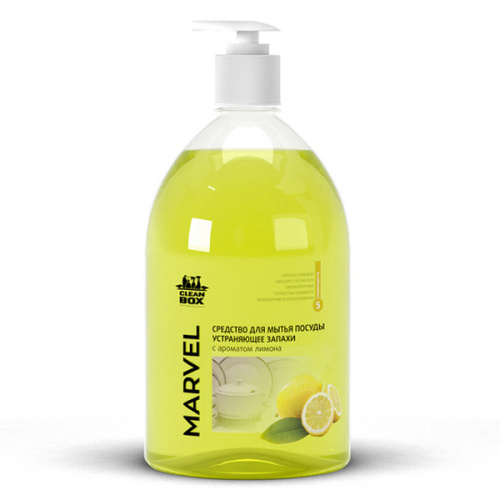 CLEANBOX MARVEL средство для мытья посуды лимон, 1 л