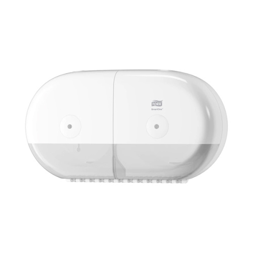 T9 Держатель для туалетной бумаги SmartOne mini double прозрачный белый