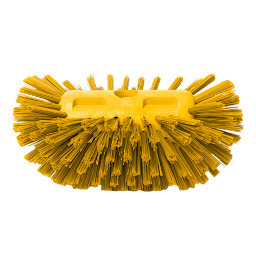Щетка-ерш для мытья емкостей жесткая 132мм, желтая