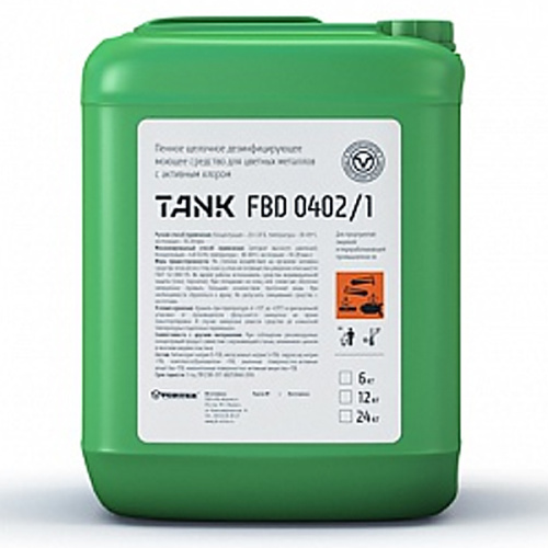 CLEANBOX TANK FBD 0402/1 средство щелочное пенное дезинфицирующее моющее 6 л