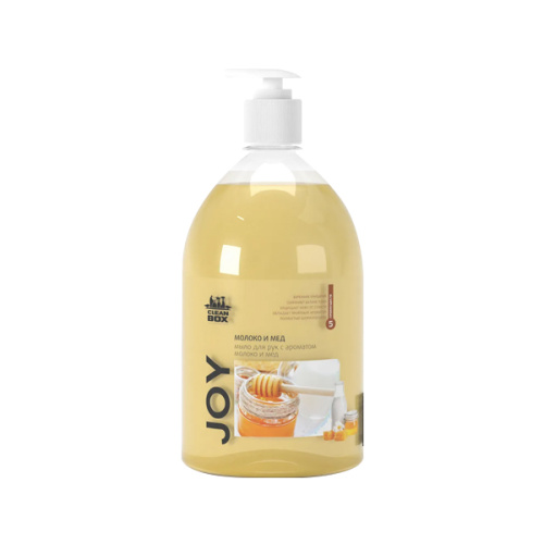 CleanBox JOY Мыло жидкое эконом Молоко и мёд, 1 л