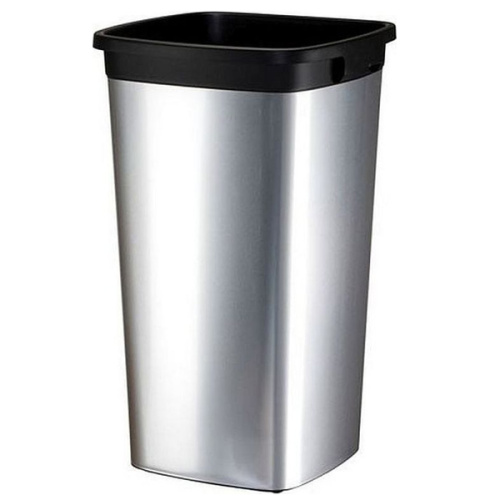 VILEDA PROFESSIONAL контейнер Ирис пластиковый с металлизированным покрытием, прямоугольный39*39*73 прямоугольный металл/чёрный  60 л